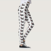 Grappig hongerige honingbadger cartoon illustratie leggings (Rechts)