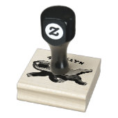 Grappig hongerige honingbadger cartoon illustratie rubberstempel (Stempel)