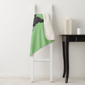 Grappig hongerige honingbadger cartoon illustratie sherpa deken (In situ)