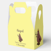 Grappig hongerige lelijke cartoon bedankdoosjes (Geopend)