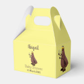 Grappig hongerige lelijke cartoon bedankdoosjes (Voorkant Zijde)