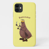 Grappig hongerige lelijke cartoon Case-Mate iPhone case (Achterkant)