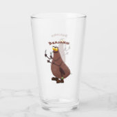 Grappig hongerige lelijke cartoon glas (Achterkant)
