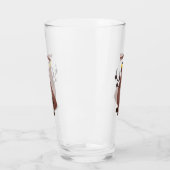 Grappig hongerige lelijke cartoon glas (Links)