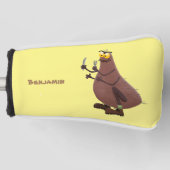 Grappig hongerige lelijke cartoon golfheadcover (Voorkant)