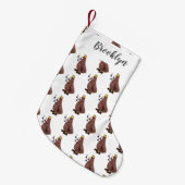 Grappig hongerige lelijke cartoon kleine kerstsok (Voorkant (Hangend))