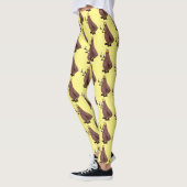 Grappig hongerige lelijke cartoon leggings (Links)