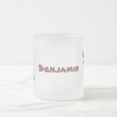 Grappig hongerige lelijke cartoon matglas koffiemok (Center)