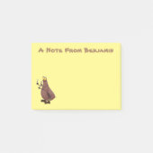 Grappig hongerige lelijke cartoon post-it® notes (Voorkant)