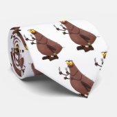 Grappig hongerige lelijke cartoon stropdas (Opgerold)