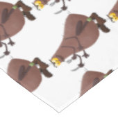 Grappig hongerige lelijke cartoon tafelkleed (Gekanteld)