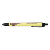 Grappig hongerige lelijke cartoon zwarte inkt pen (Bodem)