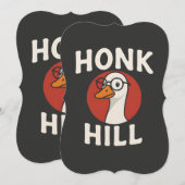 Grappig Honk Hill Gans Design - Cute & Chaotische Kaart (Voorkant / Achterkant)