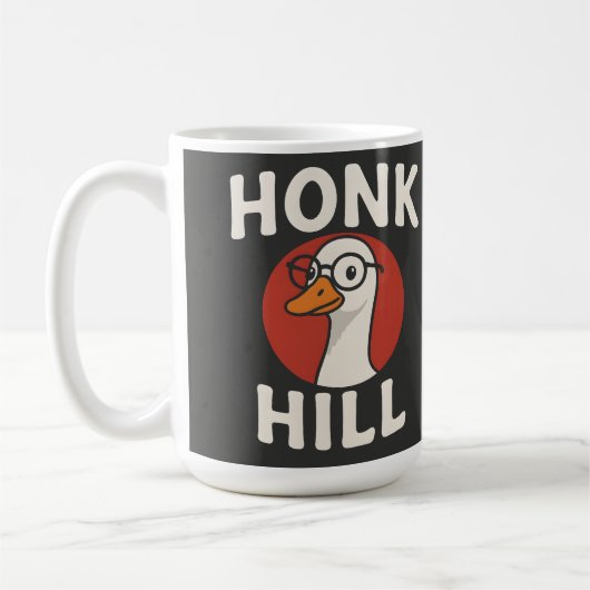 Grappig Honk Hill Gans Design - Cute & Chaotische Koffiemok (Links)
