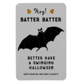 Grappig honkbal Halloween cadeau Magneet (Verticaal)