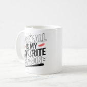 Grappig Honkbal is mijn favoriete seizoen speler c Koffiemok (Voorkant links)