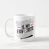 Grappig Honkbal is mijn favoriete seizoen speler c Koffiemok (Links)