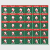 Grappig honkbal kerstvakantie cadeaupapier (Vlak)