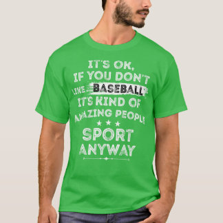 Grappig honkbal liefhebbers cadeau shirt voor zoon