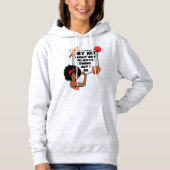 Grappig honkbal mam mijn KIND misschien niet altij Hoodie (Voorkant)