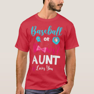 Grappig honkbal of bogen tante houdt van je sekse t-shirt
