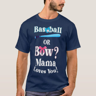 Grappig honkbal of boog mama houdt van je t-shirt