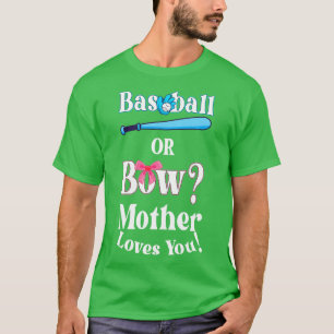Grappig honkbal of boog moeder houdt van je t-shirt