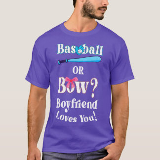 Grappig honkbal of boog vriendje houdt van je t-shirt