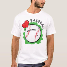 Grappig honkbalontwerp t-shirt