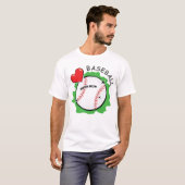 Grappig honkbalontwerp t-shirt (Voorkant volledig)