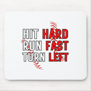 Grappig honkbalteam slaat harde run snel links af muismat
