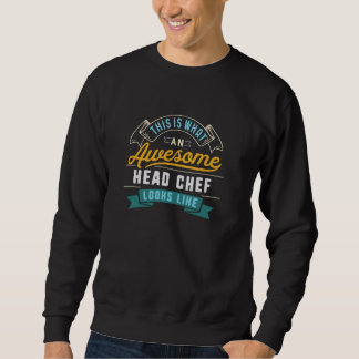 Grappig Hoofd Chef Shirt Geweldige Job Occupation