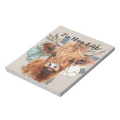 Grappig hoogland koe naar - moo list Notitieblok. Notitieblok (Linkerzijde)