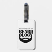 Grappig hoogleraar in de beardologie bagagelabel (Achterkant verticaal)