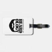 Grappig hoogleraar in de beardologie bagagelabel (Achterkant horizontaal)