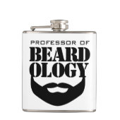 Grappig hoogleraar in de beardologie heupfles (Voorkant)