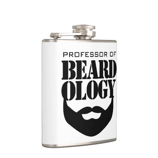 Grappig hoogleraar in de beardologie heupfles (Rechts)