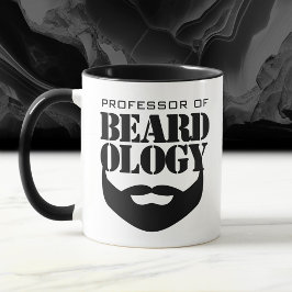 Grappig hoogleraar in de beardologie mok