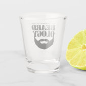 Grappig hoogleraar in de beardologie shot glas (Achterkant)