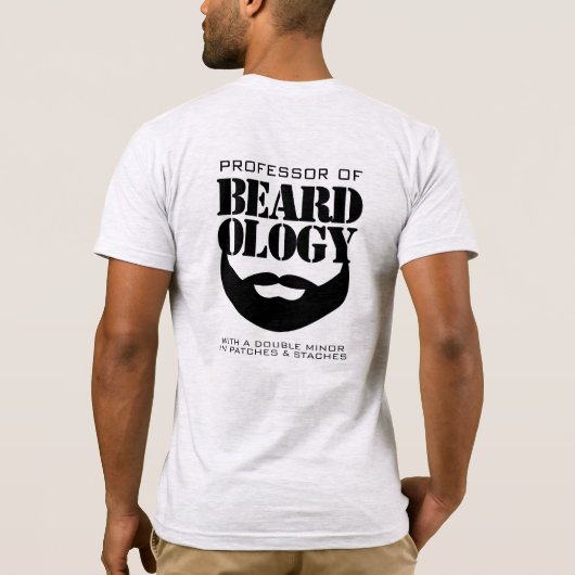 Grappig hoogleraar in de beardologie t-shirt (Achterkant)