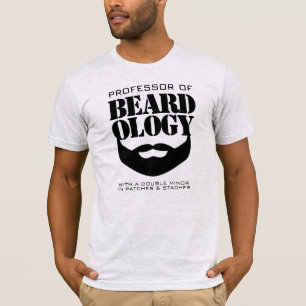 Grappig hoogleraar in de beardologie t-shirt