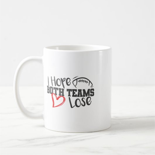 Grappig hoop dat beide teams verliezen Schattig Su Koffiemok (Links)