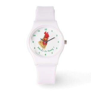 Grappig horloge met verraste rooster - Afspeelbaar