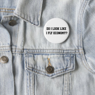 Grappig Hou ik er rekening mee dat ik Economy-reiz Ronde Button 5,7 Cm