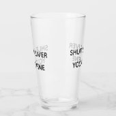 Grappig  Hou je mond Lever Je bent prima Bierpul Glas (Links)