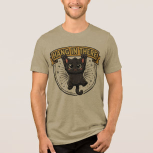 Grappig 'Hou Vol' Zwarte Katten T-shirt   Vintage 