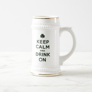 Grappig houd Rust en Drank op St Patrick Day Bierpul