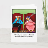 Grappig houden in contact blanco Wenskaart Kaart (Voorkant)