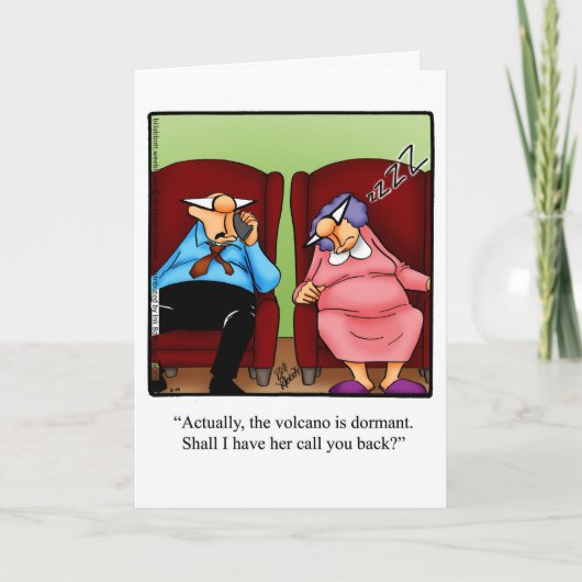 Grappig houden in contact blanco Wenskaart Kaart (Voorkant)