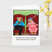 Grappig houden in contact blanco Wenskaart Kaart (Gele Bloem)